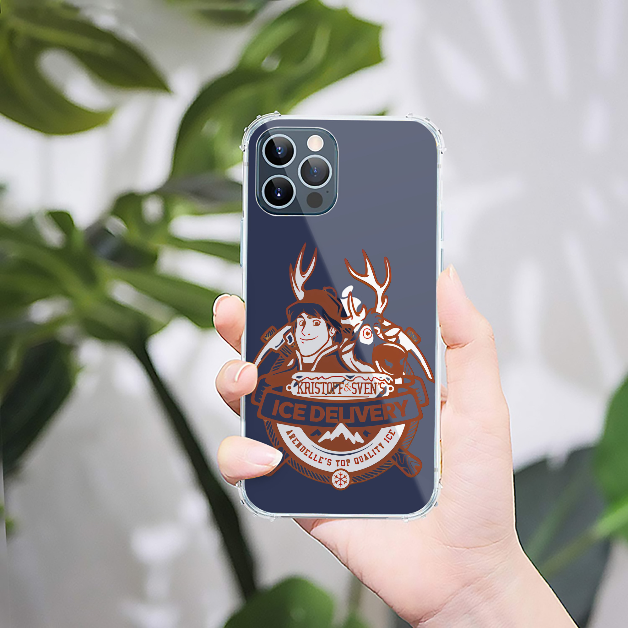 （画像用） アナと雪の女王 アンナ エルサ Frozen Anna Elsa 【iPhone 12シリーズ対応】透明スマホケース（クリアソフトケース）